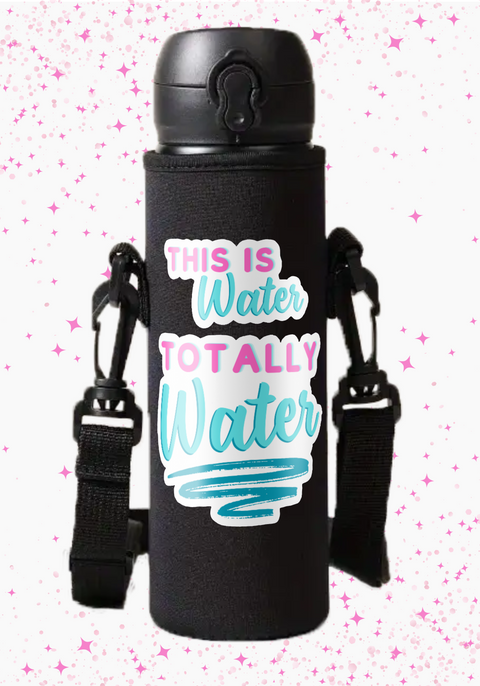 Bookish Gift - Romance Reader Gift - Charm Design Neoprene Drink Carrier with Jibbly Strap