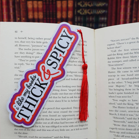 Punchkins - “I Like My Books Thick & Spicy” Bookmark