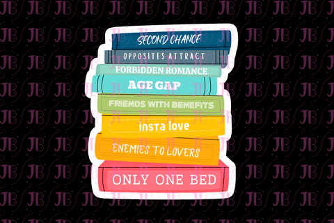 Bookish Gift - Romance Reader Bit Charm - Trope Stack Charm