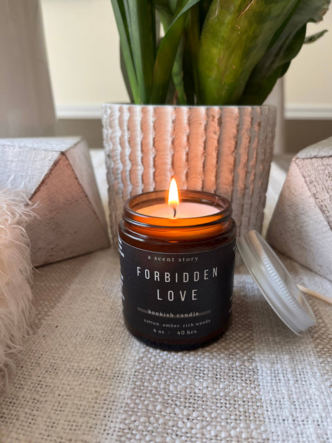 A Scent Story Candle Co - Forbidden Love -  Bookish Candle | Book Themed Candle