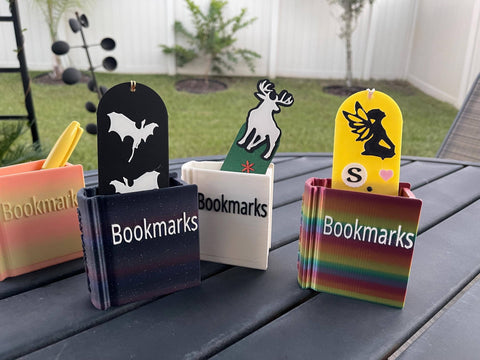 Create Fantasy Crafts - Book Shaped Bookmark Holder | Bookish | Bookshelf Decor