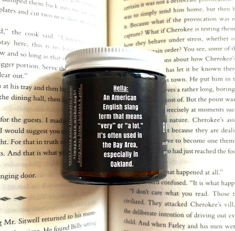 A Scent Story Candle Co - Hella Bookish | Bookish Candle | Book Themed Soy Wax 4oz