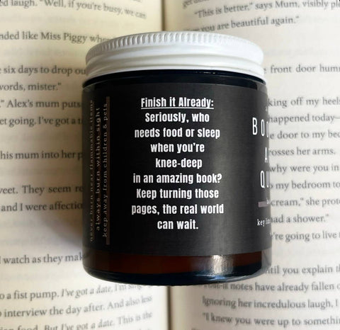 A Scent Story Candle Co - Bookmarks Are For Quitters -  Bookish Candle | Book Themed