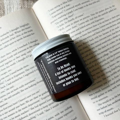 A Scent Story Candle Co - TBR (To Be Read) -  Bookish Candle | Book Themed Candle