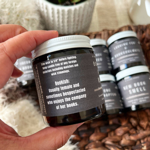 A Scent Story Candle Co - Bookish and Black -  Bookish Candle | Book Themed Candle