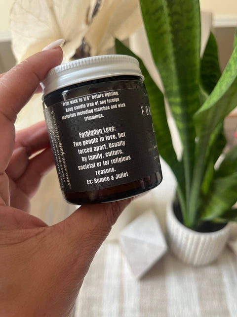 A Scent Story Candle Co - Forbidden Love -  Bookish Candle | Book Themed Candle