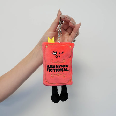 Punchkins - "I Like My Men Fictional" Book Plush Bag Charm
