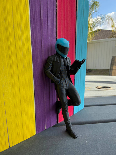 Create Fantasy Crafts - Reading Biker | Bookshelf Decor | Customizable Helmet Color