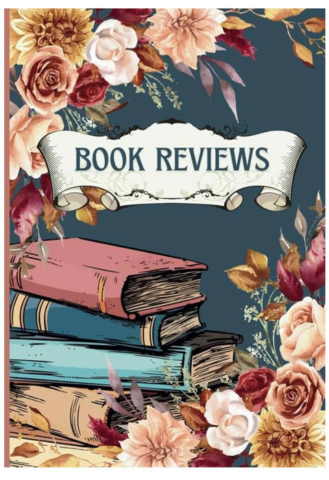 Floral Book Journal | 62 Reviews | Cover Picture Option: Flowers | Blue aesthetic | 140 Pages