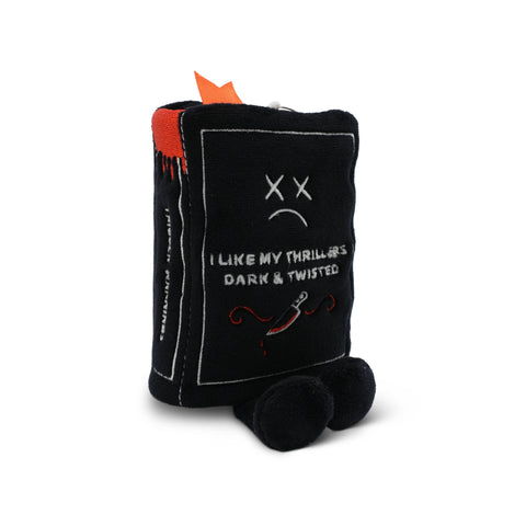 Punchkins - "I Like My Thrillers Dark & Twisted" Book Plush Bag Charm