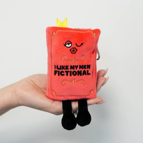 Punchkins - "I Like My Men Fictional" Book Plush Bag Charm