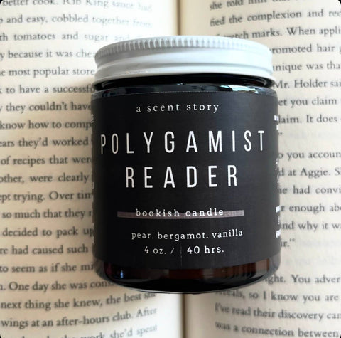 A Scent Story Candle Co - Polygamist Reader -  Bookish Candle | Book Themed Candle