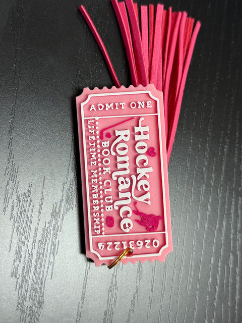 Bookish Ticket Key Chains