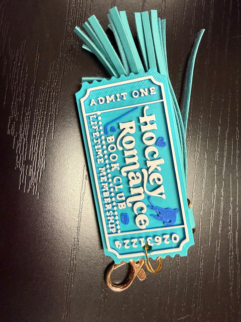 Bookish Ticket Key Chains