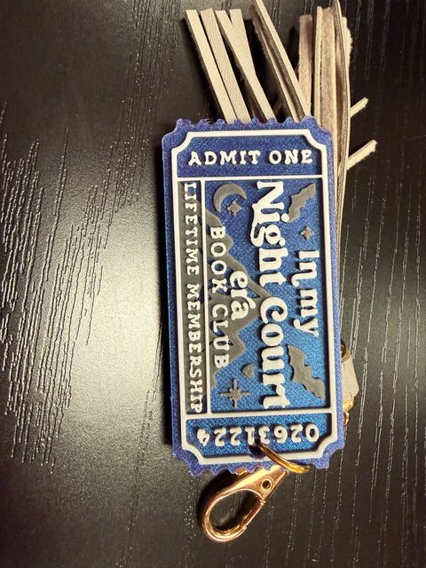 Bookish Ticket Key Chains
