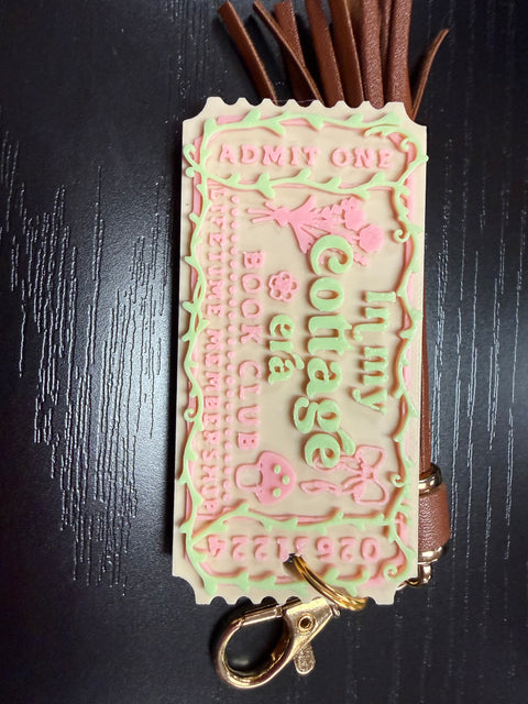 Bookish Ticket Key Chains