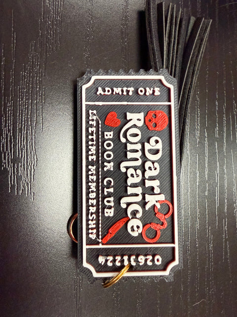 Bookish Ticket Key Chains