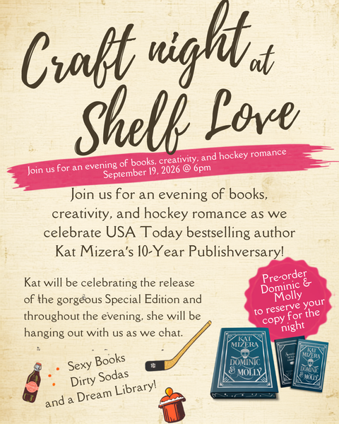 📚 Craft Night with Special Guest Author Kat Mizera! 🏒🥤
