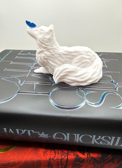Onyx White Wolf  | Reading Shelf Buddy | Modded Maker Mayhem