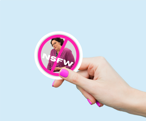 Bookish Gift - Romance Reader Sticker - NSFW Weatherproof Vinyl Sticker