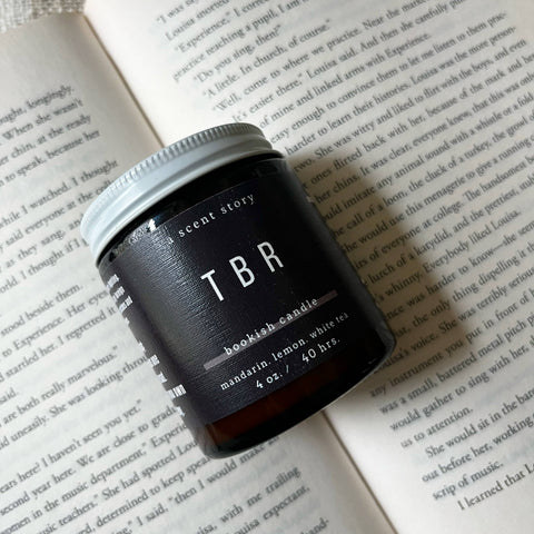 A Scent Story Candle Co - TBR (To Be Read) -  Bookish Candle | Book Themed Candle