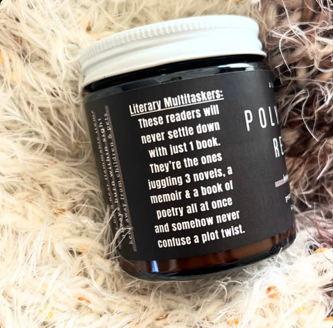 A Scent Story Candle Co - Polygamist Reader -  Bookish Candle | Book Themed Candle
