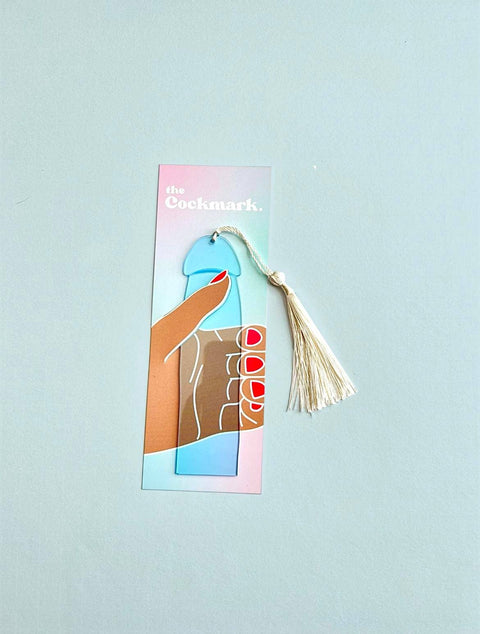 Ice Blue Cockmark™ Bookmark