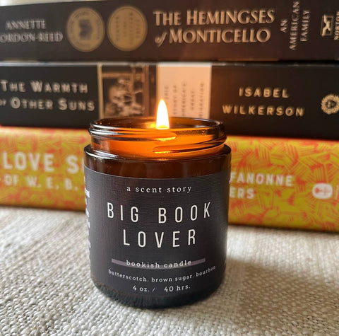 A Scent Story Candle Co - Big Book Lover | Bookish Candle | Soy Wax, 4 oz