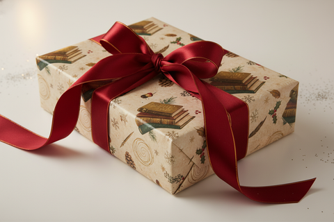 Gift wrapped box for christmas